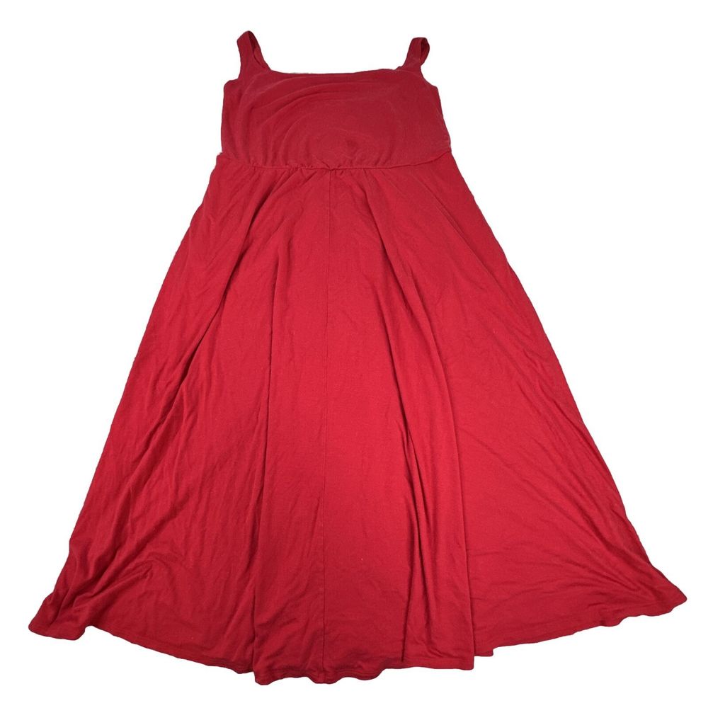 REFORMATION Rou Knit Midi Tank Dress Tencel Sangre Red Size 1X